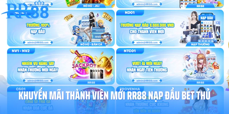 Khuyến mãi thành viên mới RR88 nạp đầu bet thủ